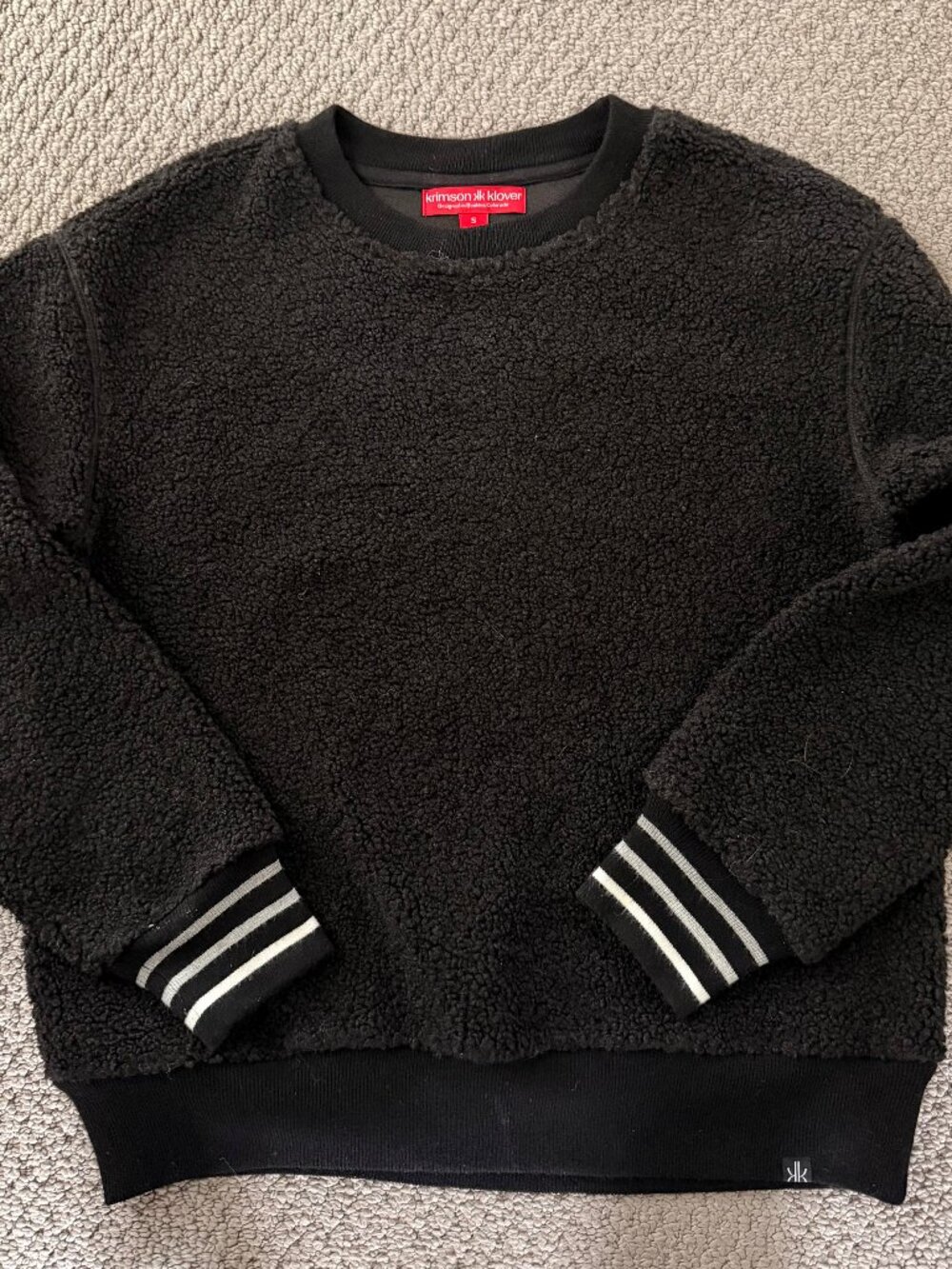 Krimson Klover Fleece Black Sweater